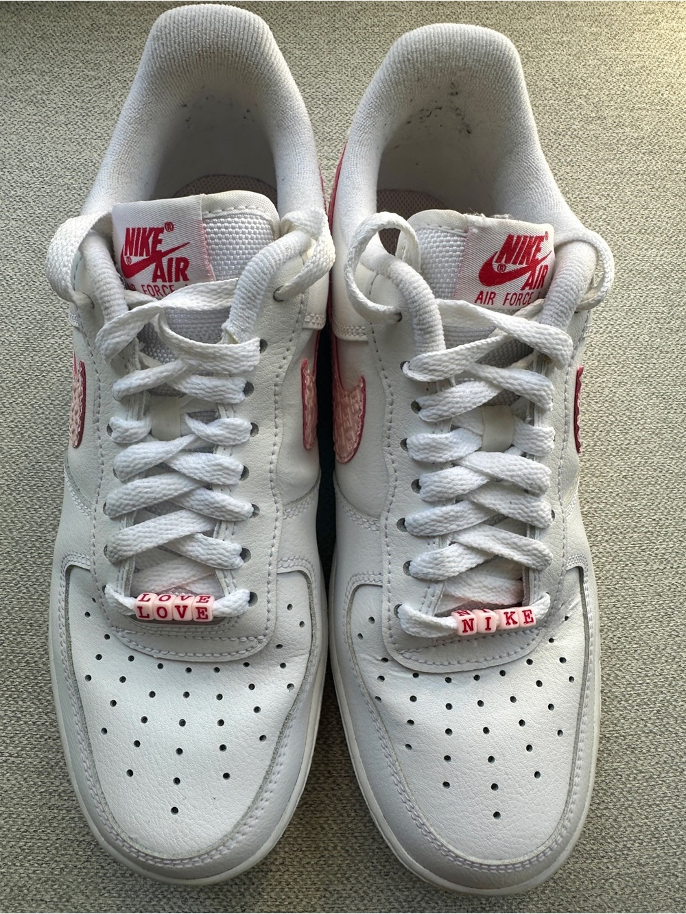Nike Air Force 1 Low “Valentine’s Day” Pink Love Size 9